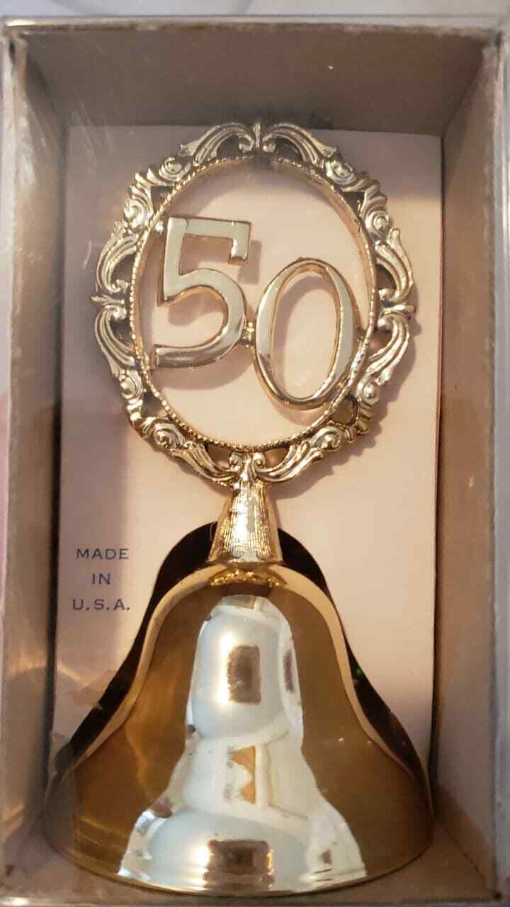 Vintage 50th Anniversary Brass Bell