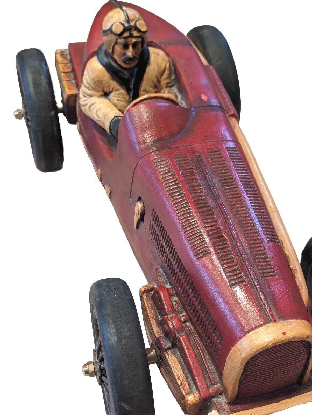 Vintage Bugatti Racing Large Model Car
