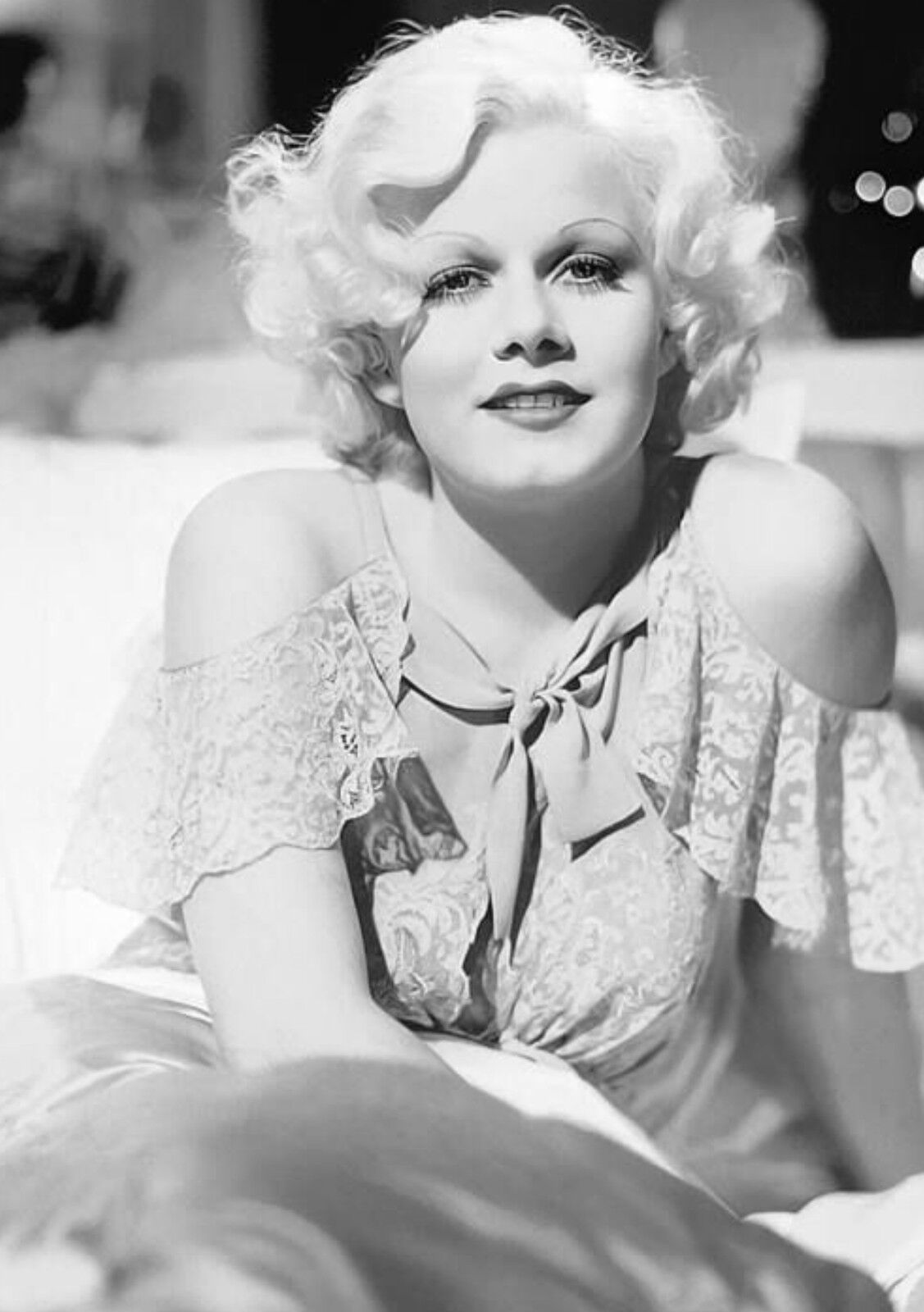 WW2 Photo WWII  World War Two Pinup Girl Jean Harlow Starlet Hollywood /1663