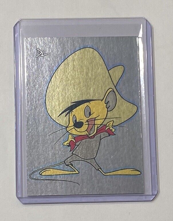 Speedy Gonzales Platinum Plated Artist Signed Looney Tunes Trading Card 1/1