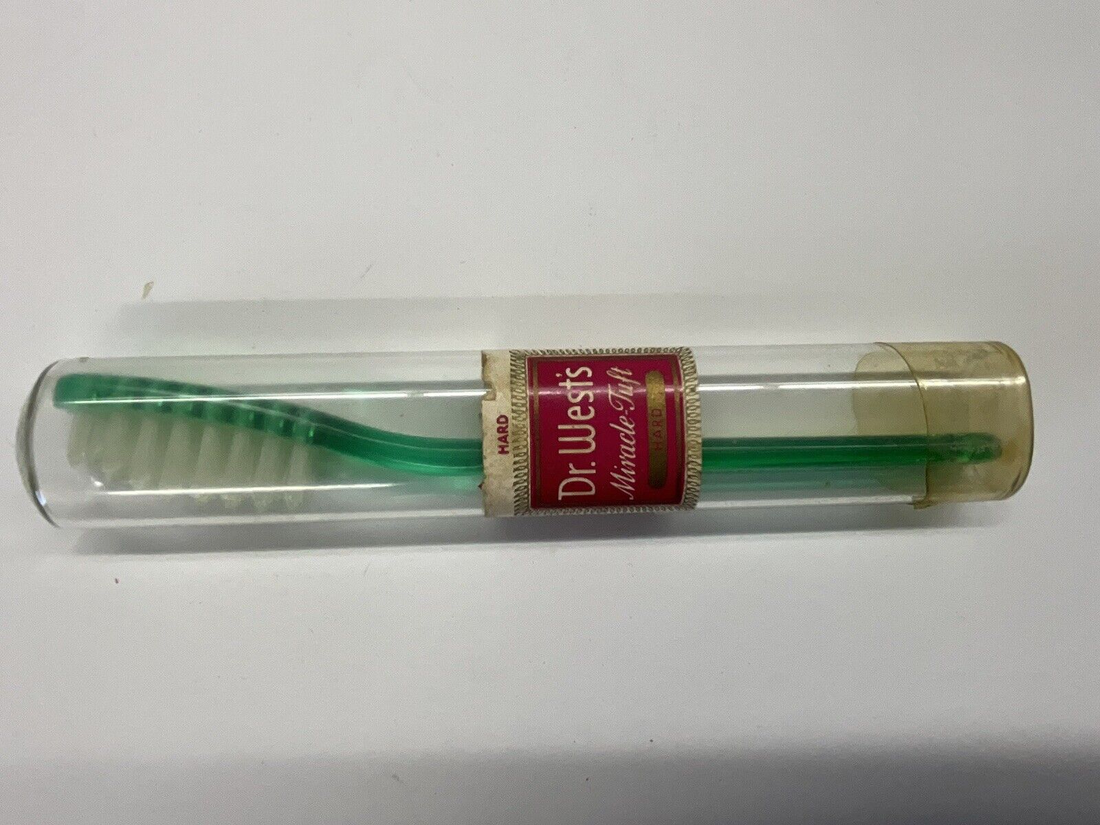 Vintage 1938 Dr. West’s Toothbrush Miracle Tuft Green Hard Bristles