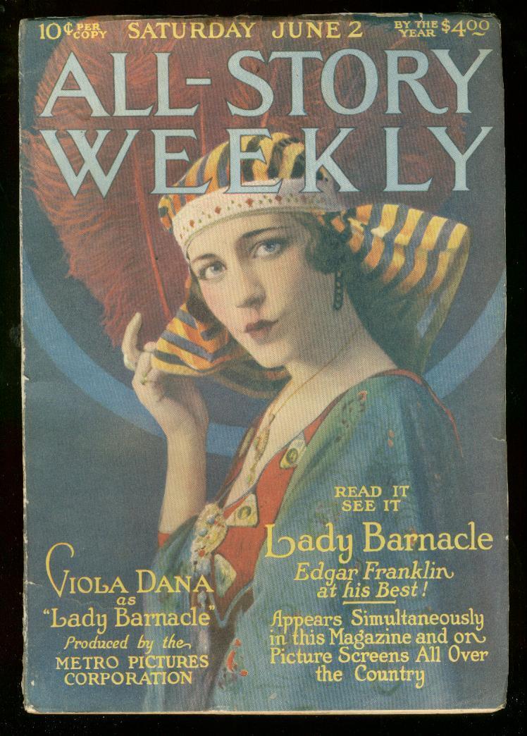 All-Story Weekly--June 1917--Pulp Magazine--Munsey--FN/VF
