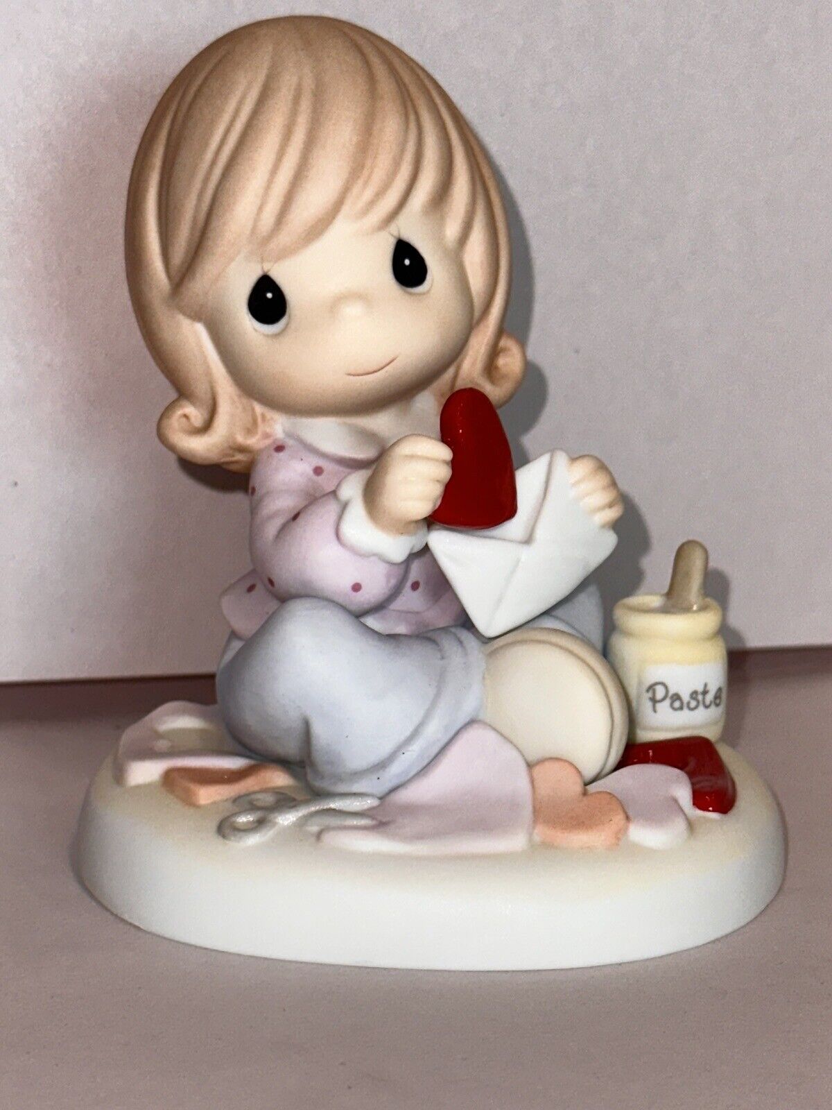 Precious Moments ‘Sending All My Love To You’ Bisque Porcelain Figurine