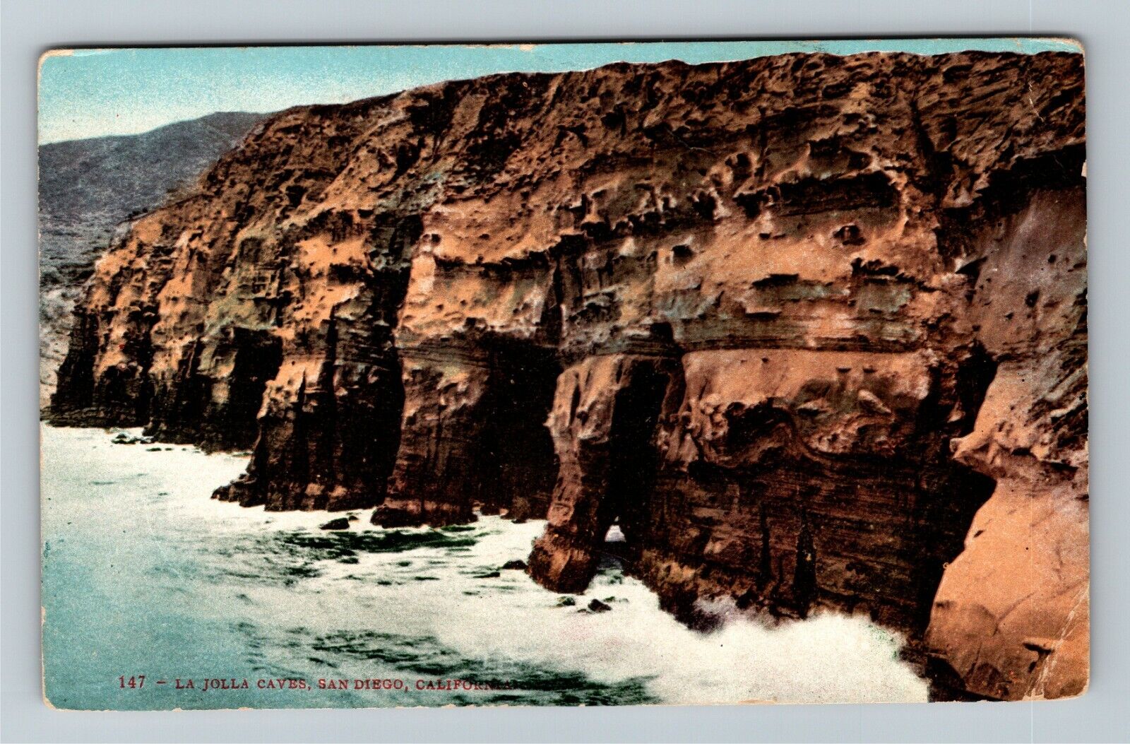 San Diego, CA-California, La Jolla Caves, Vintage Postcard