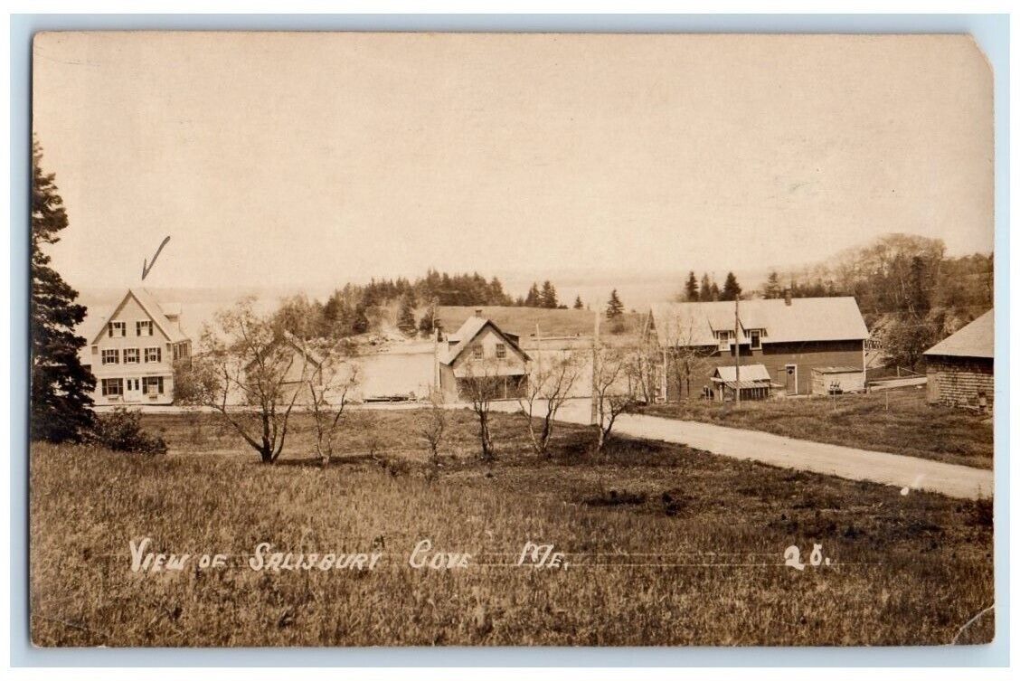 c1910\'s Frenchman\'s Bay Salisbury Cove View Maine ME RPPC Photo Postcard