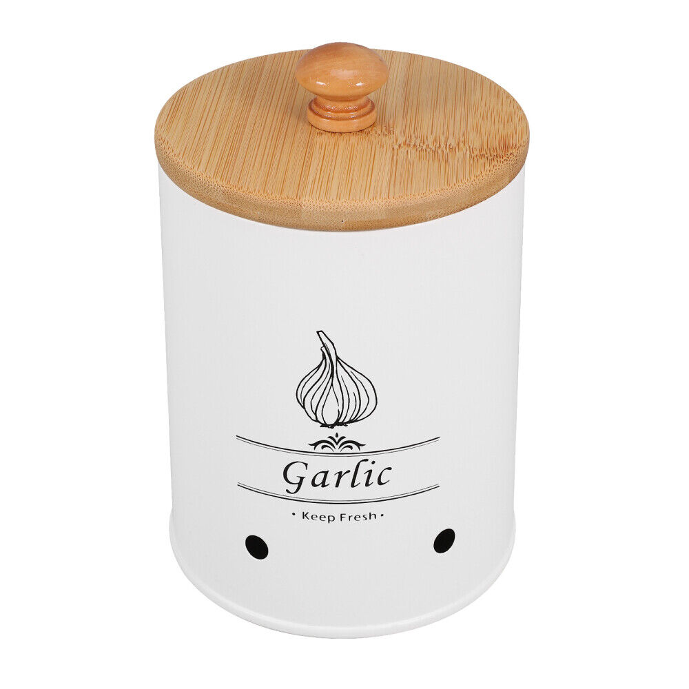 Kitchen Garlic Holder Ginger Keeper Multi-functional Onion Holder with Lid US