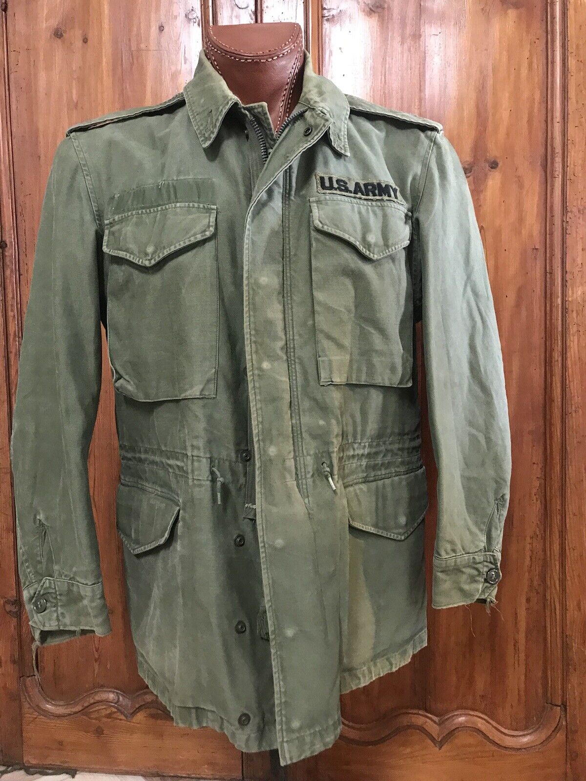 Authentic OG 107 Vietnam 1964 Military Field Army Jacket Coat Reg Small Activist