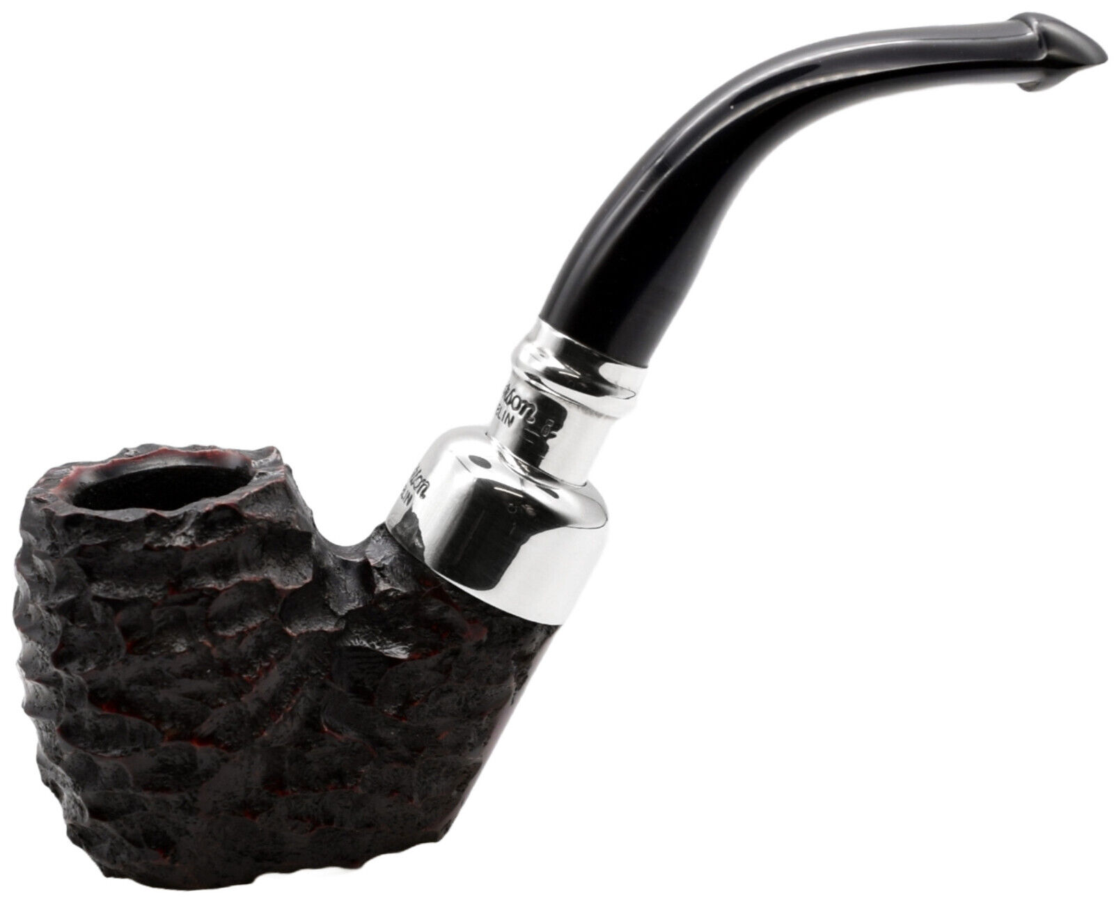 Peterson System Spigot Rustic Finish Silver Mounted Flat Bottomed Pipe (304-d)
