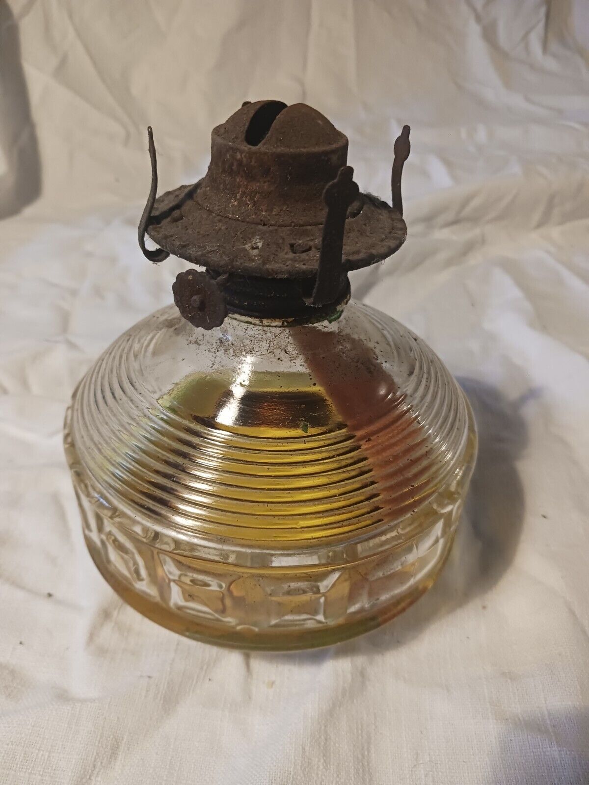 Vintage Kaadan Ltd. Hurricane Kerosene Oil Lamp, Clear Glass Lamp