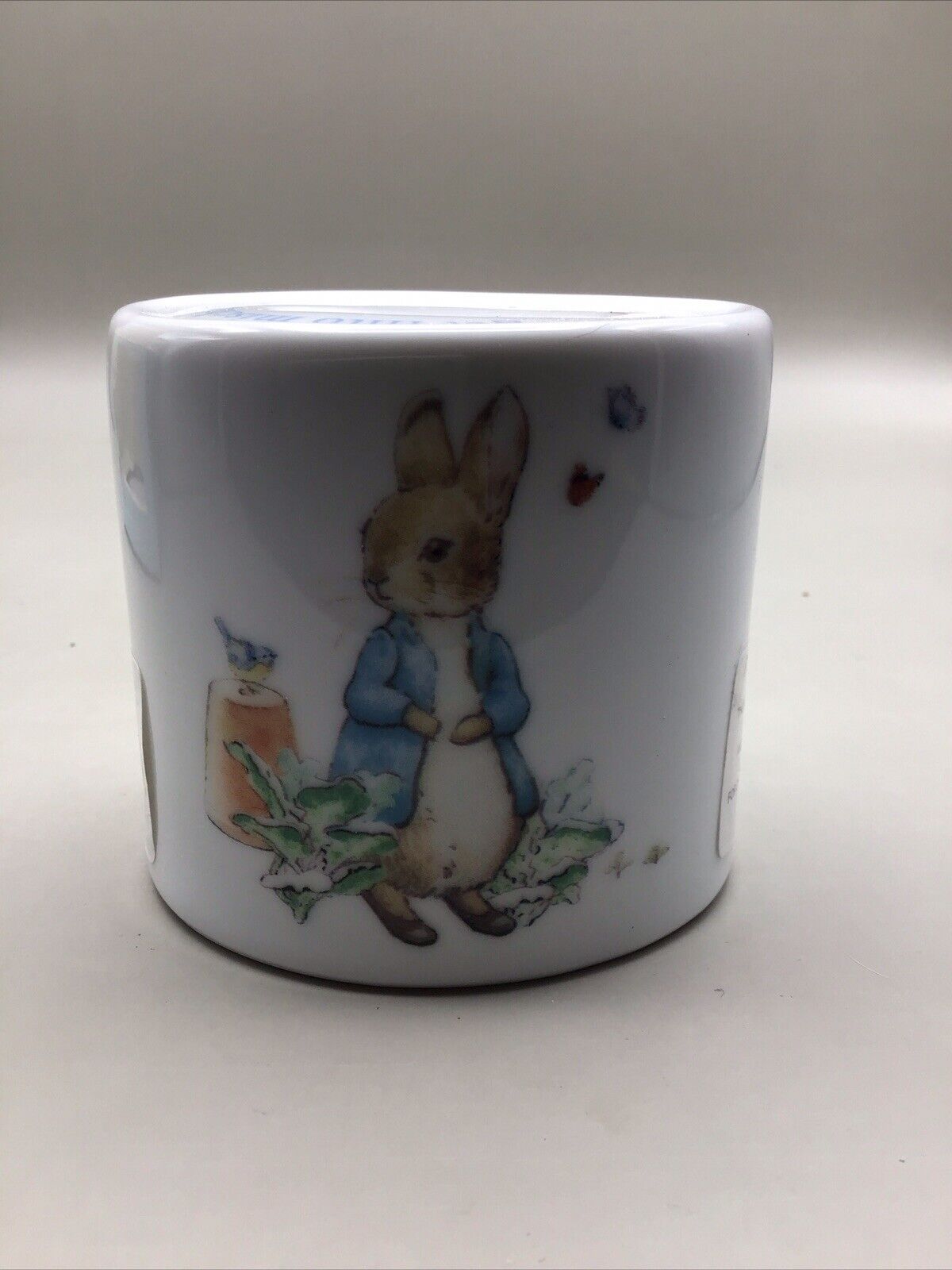 Wedgwood Beatrix Potter  Peter Rabbit Oval Bank-made in England Boy baby decor.