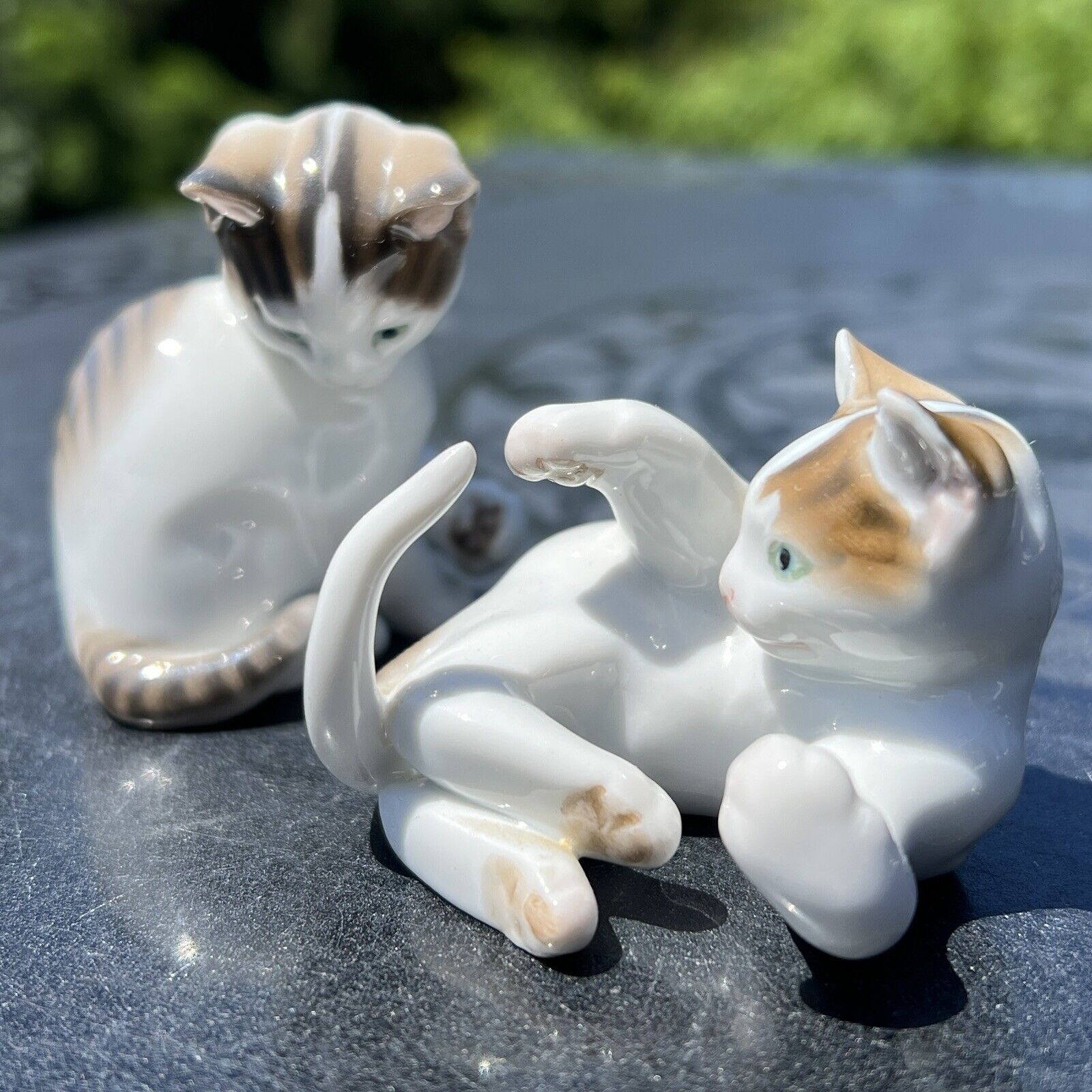 Pair of Sweet Porcelain Kitties - Rosenthal Cat Collection