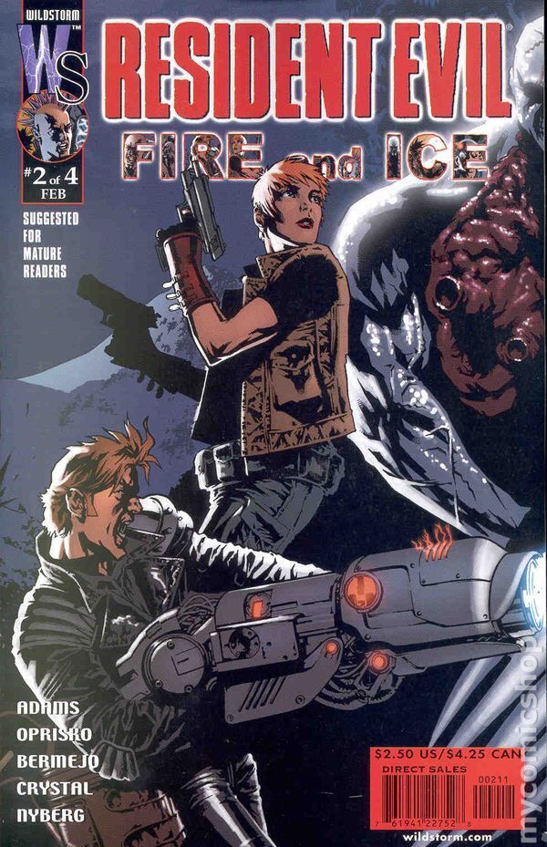 Resident Evil Fire and Ice #2 VG+ 4.5 2001 Stock Image Low Grade