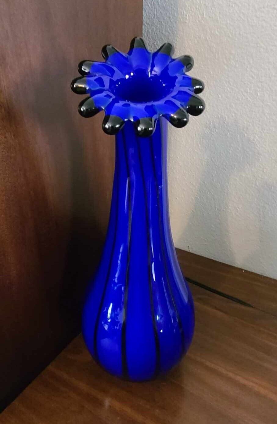 Vintage Eastern Art Glass Vase