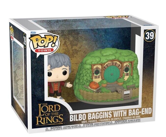 The Lord of the Rings Bilbo Baggins with Bag-End Pop Town #39 (PREORDER)