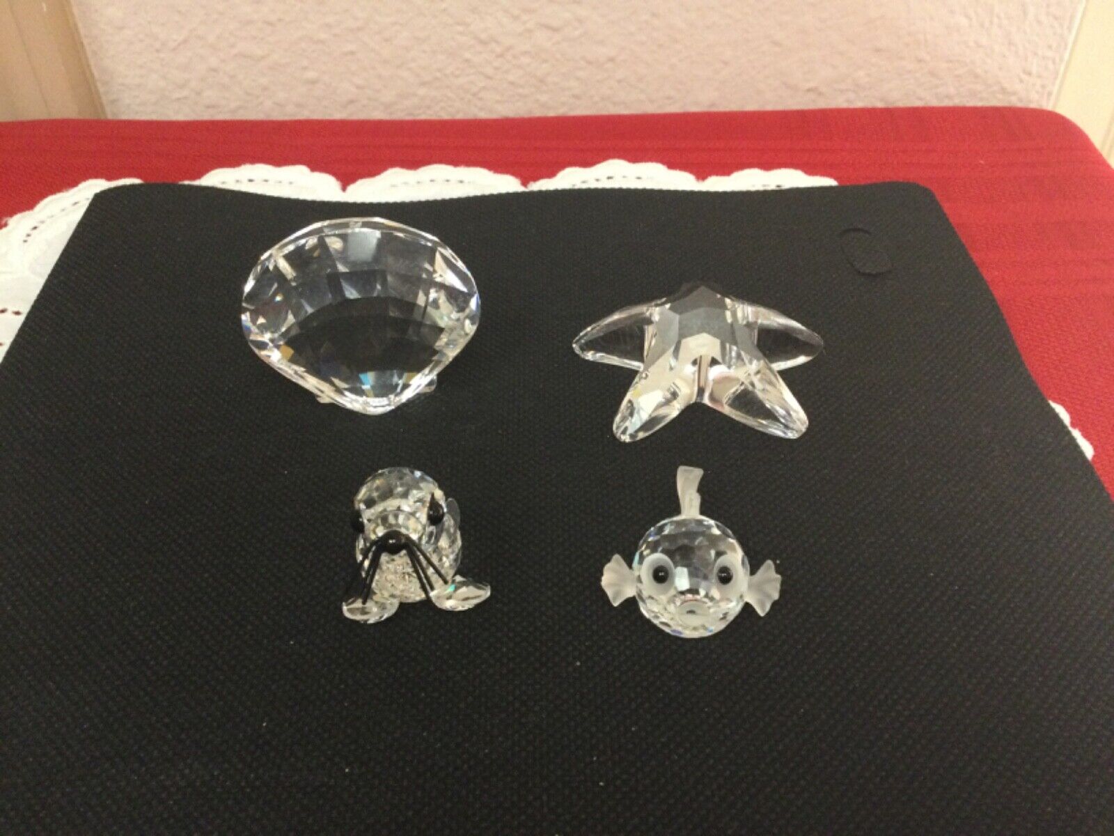 Retired Signed Swarovski Crystal Mix Lot of Sea Creatures
