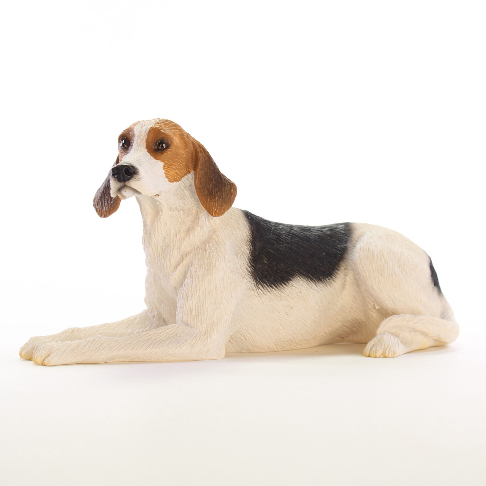 American Fox Hound Figurine Hand Painted Collectible Statue