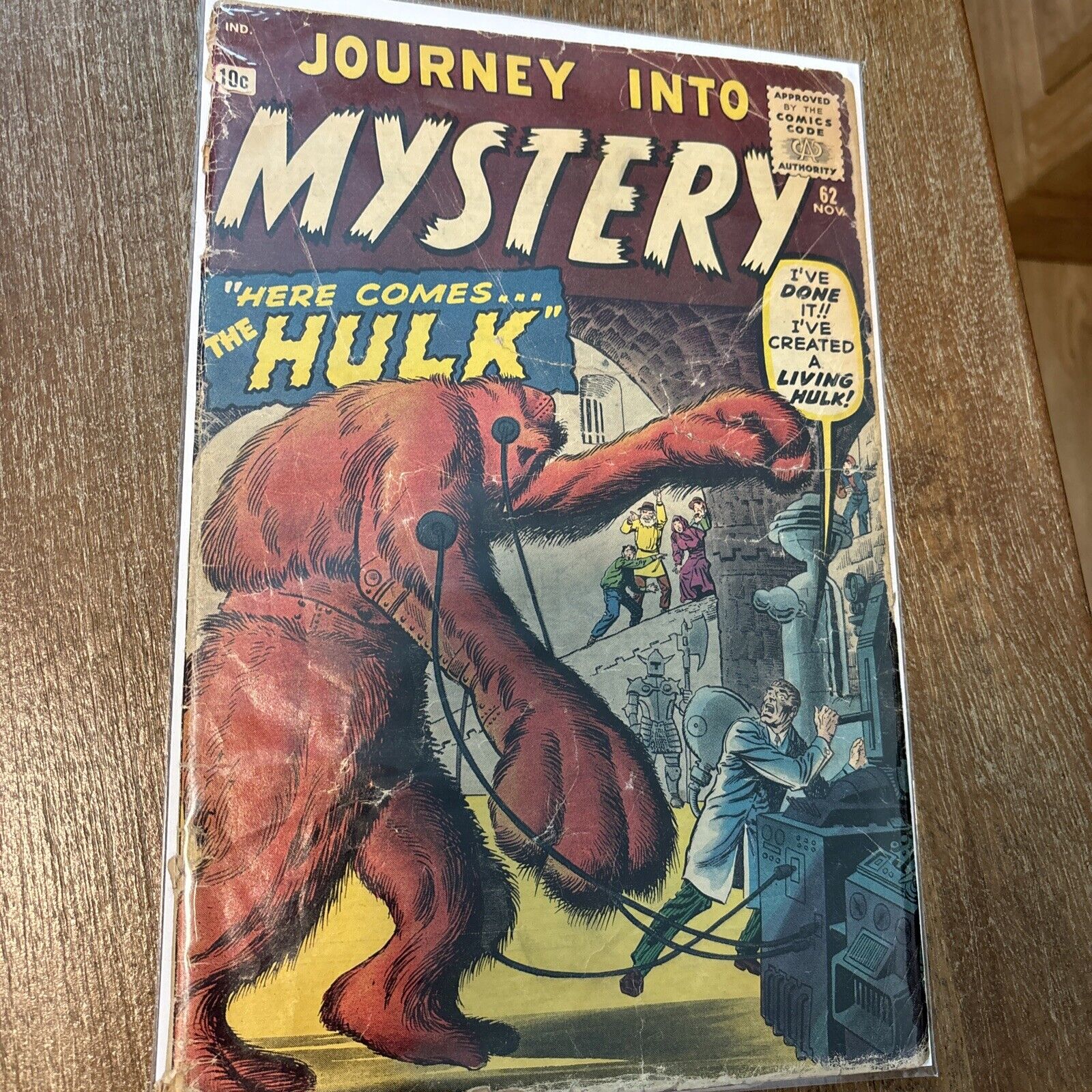 Journey into mystery #62 First Hulk prototype