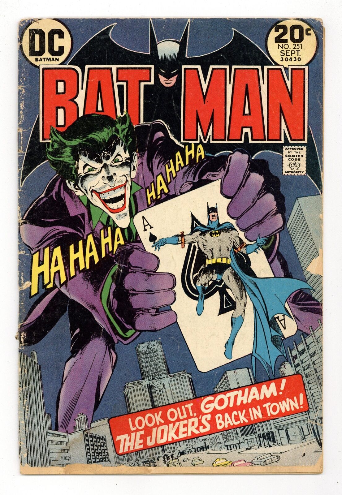 Batman #251 GD 2.0 1973