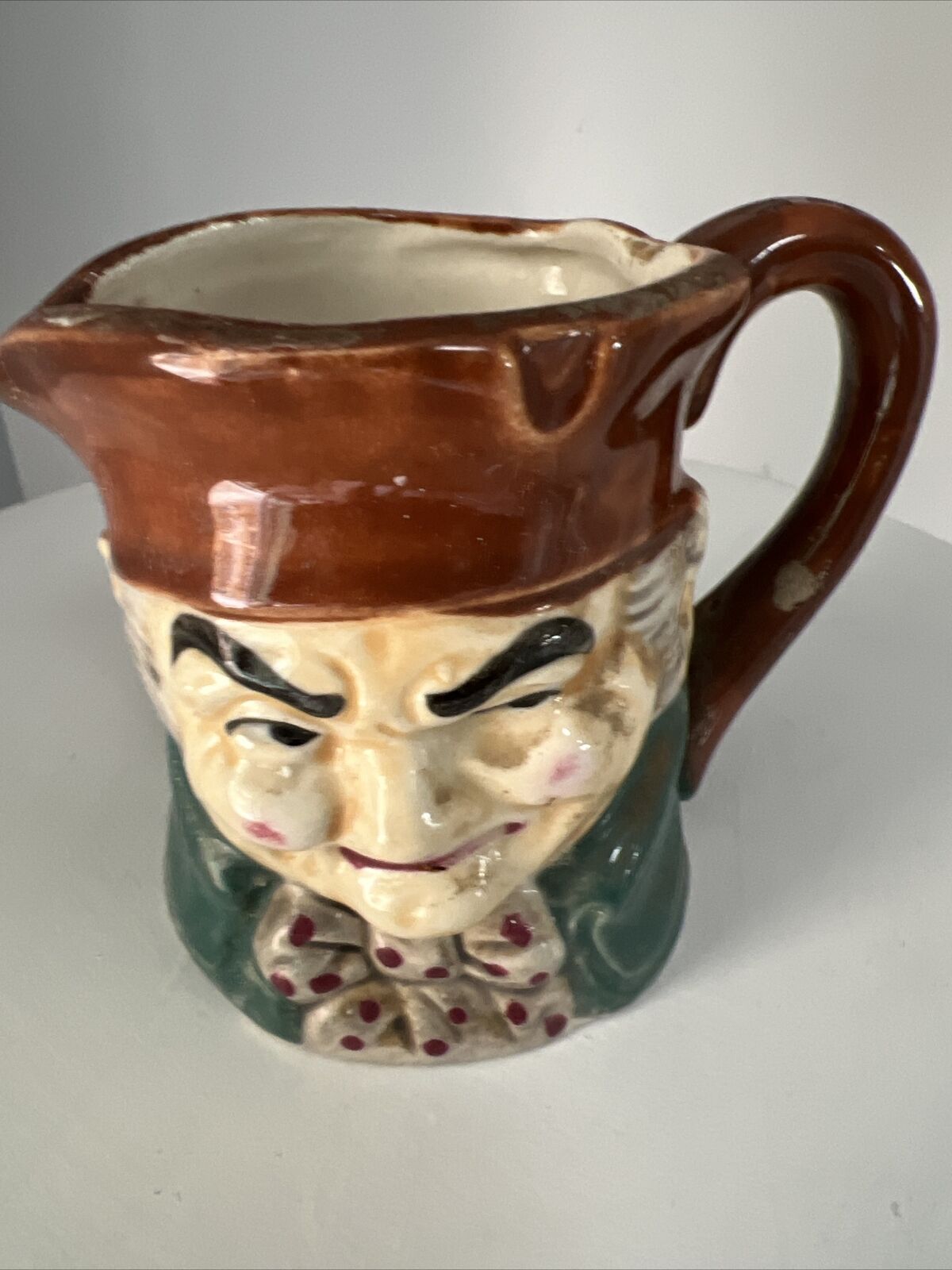 Vintage Old Charlie Ceramic Mug Mid Century 3 1/2” Fast Shipping Japan