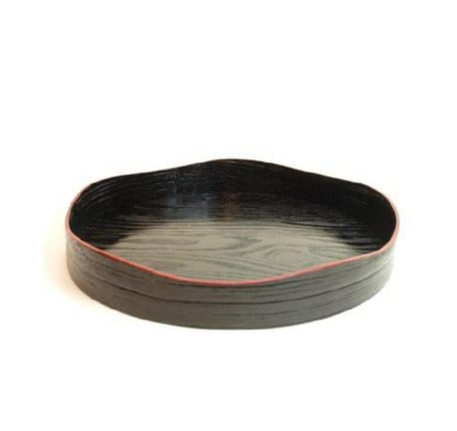 Yamamichi-bon Lacquered Wood Tray for Japanese Tea Ceremony 27cm 11in Japan