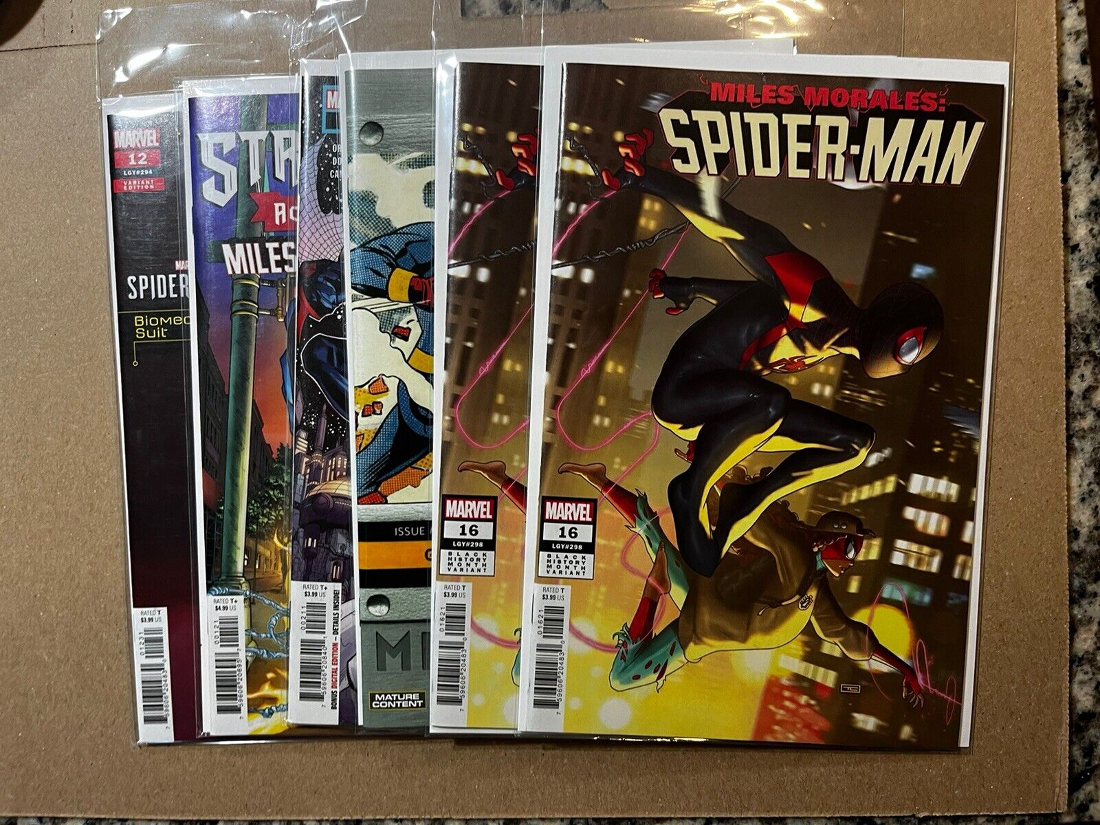 Modern Lot: Miles Morales, Spider-Man 2099, She-hulk, Wasp