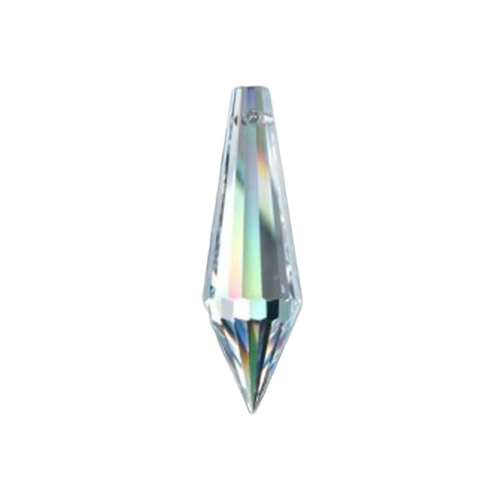 Clear Asfour Crystal, Drop Prisms, 38mm #432  Crystal Prism - 1 Hole