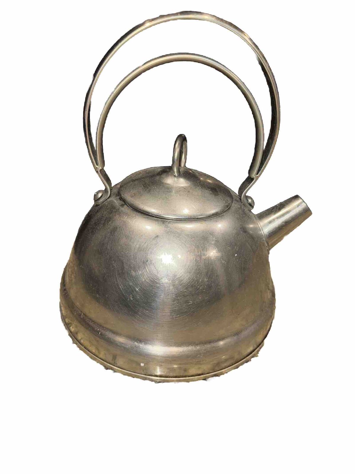 Vintage Stainless Steel Whistling Tea Kettle Teapot 2Qt 9Cup