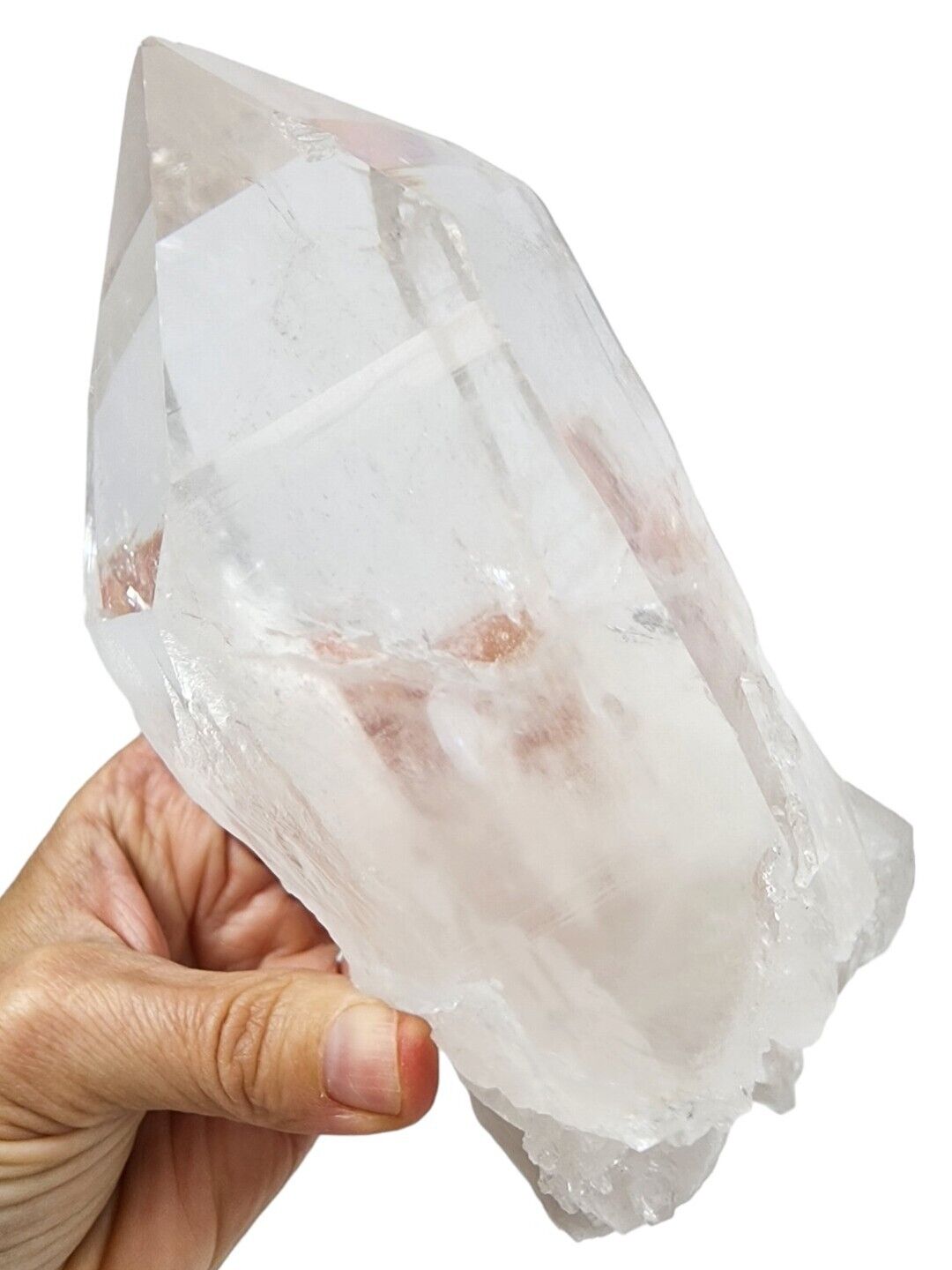XL Quartz Crystal Natural Point Brazil 2lbs 8.4oz.