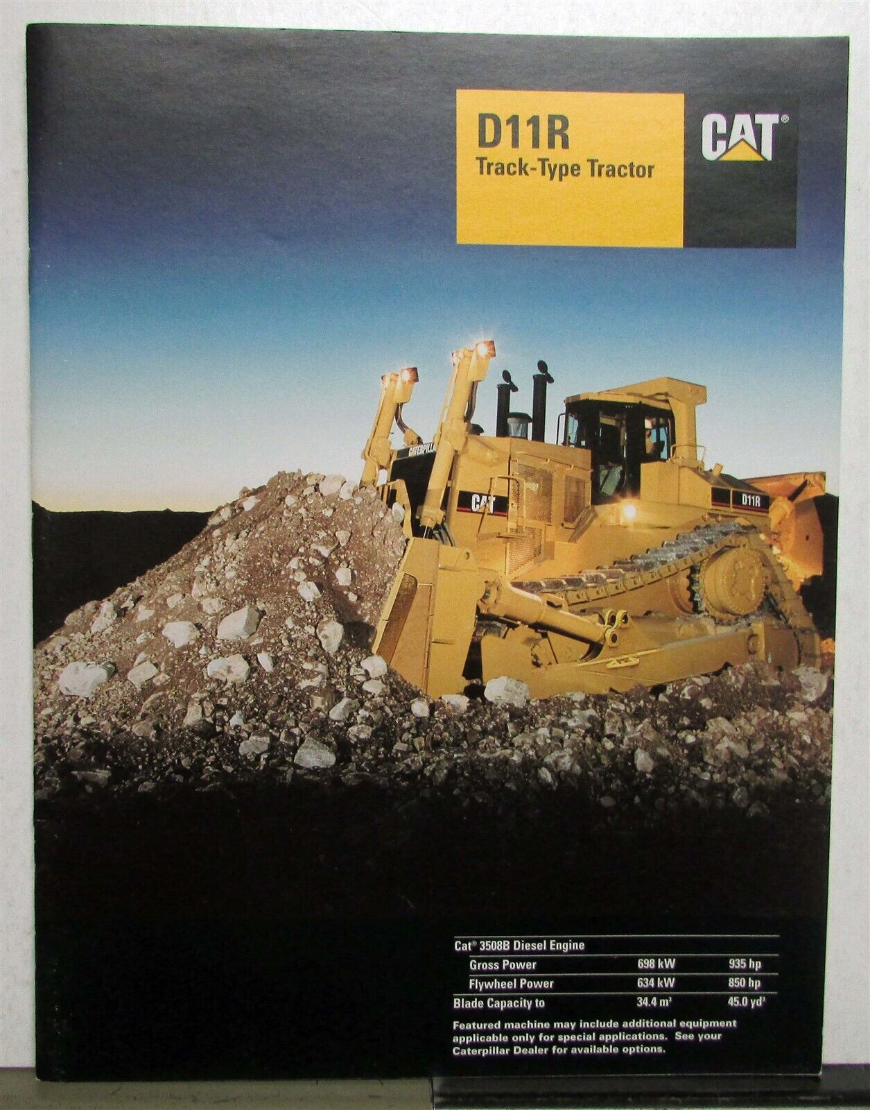 2000 CAT D11R Track Type Tractor Construction Specifications Sales Brochure
