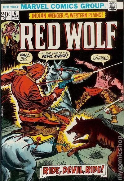 Red Wolf #6 VG/FN 5.0 1973 Stock Image Low Grade