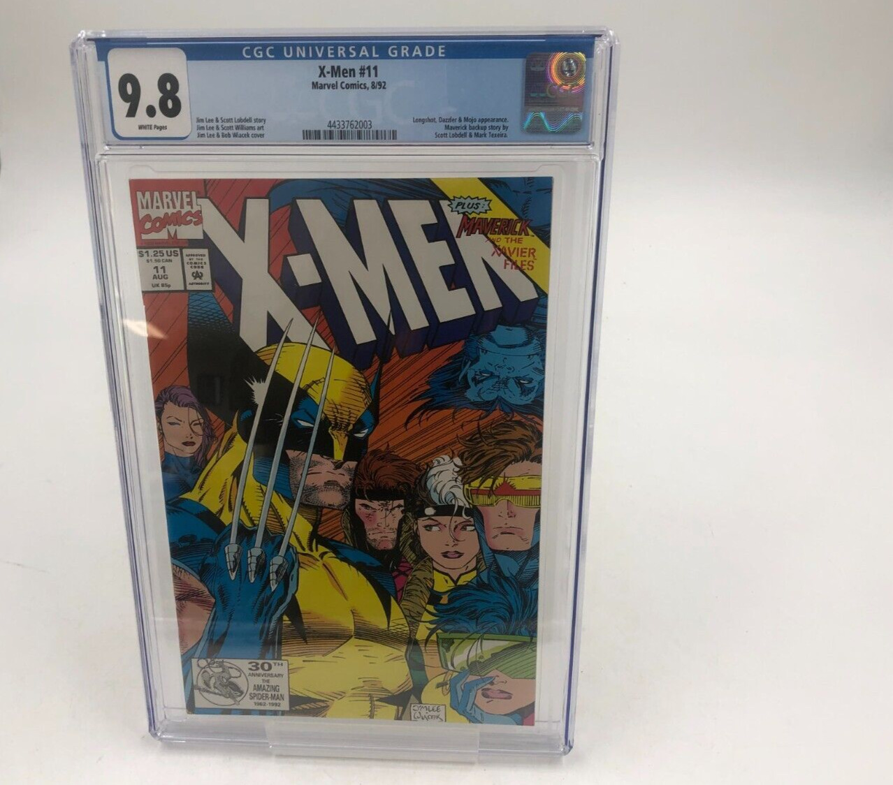 X-Men #11 CGC 9.8 Jim Lee Cover Marie Javins Marvel Comics 1992