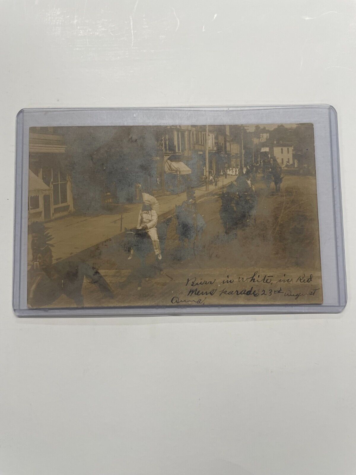 1906 Vintage Postcard Indians Street Parade Wyalusing PA