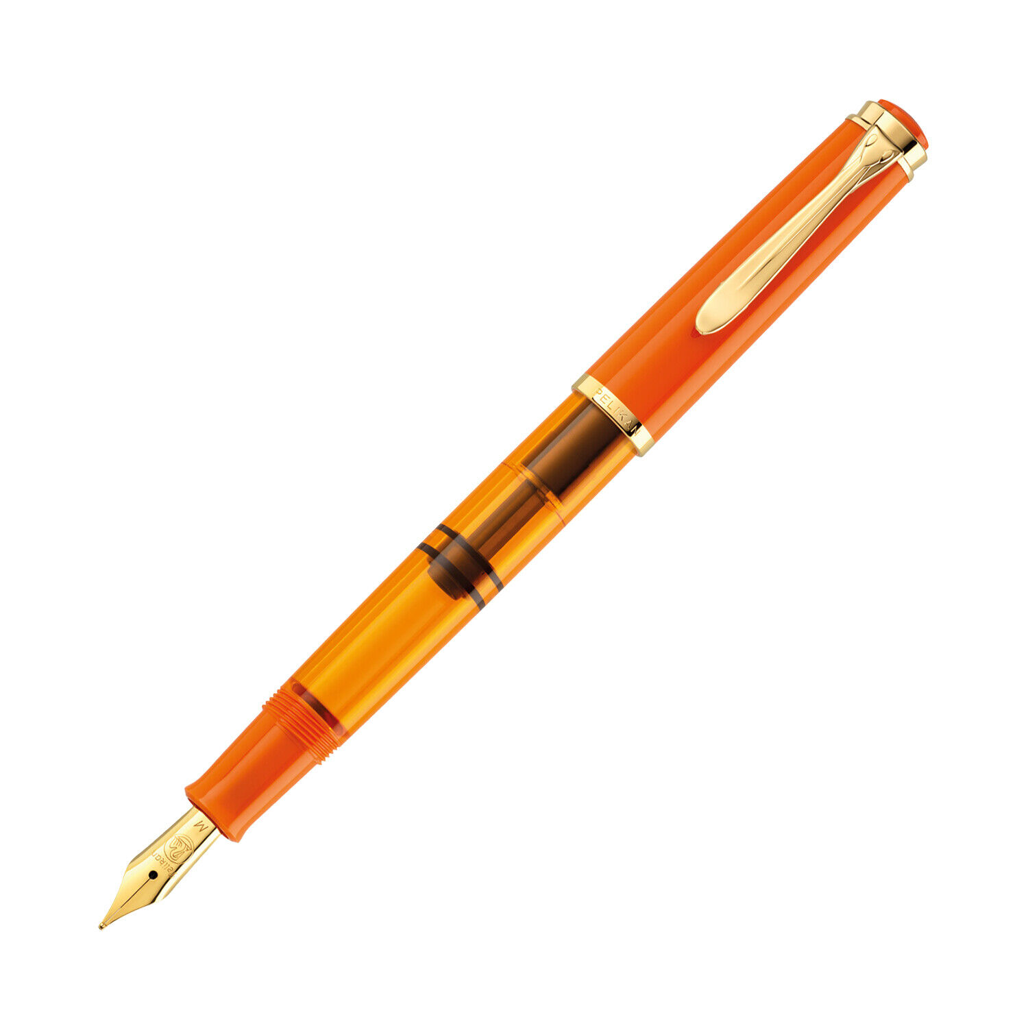 Pelikan Classic M200 Fountain Pen Fine Point in Orange Delight - NEW in Box