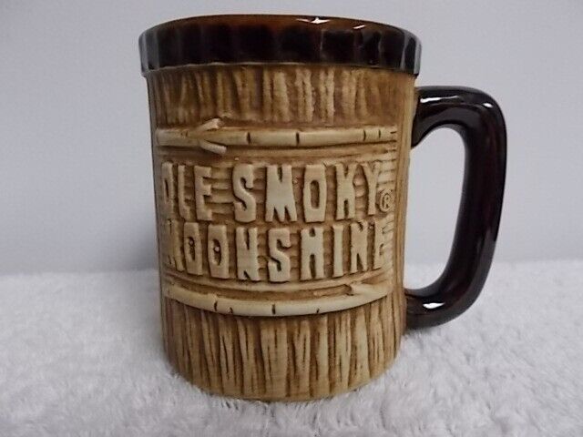 Ole Smoky Moonshine Tennessee Brown Wood Look Ceramic Cup Mug