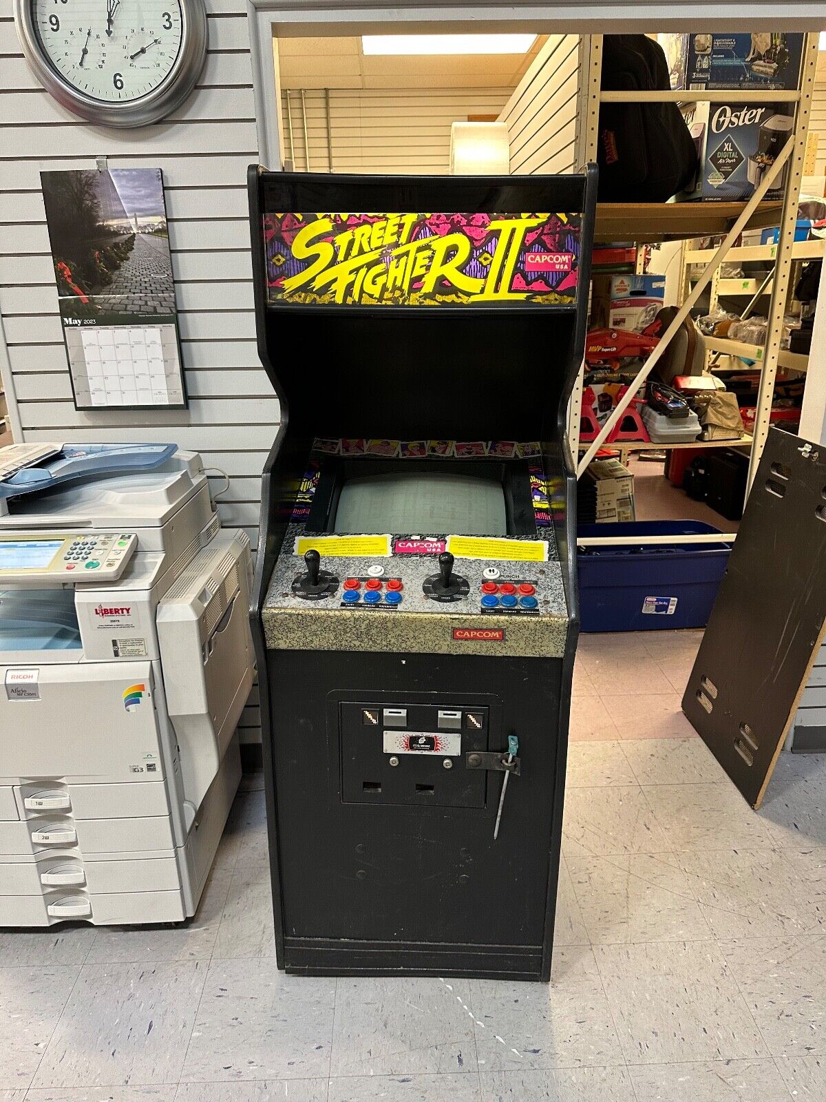 Street Fighter Arcade Sf2 Cabinet, Orginally Super Pacman Cab, CRT Not working