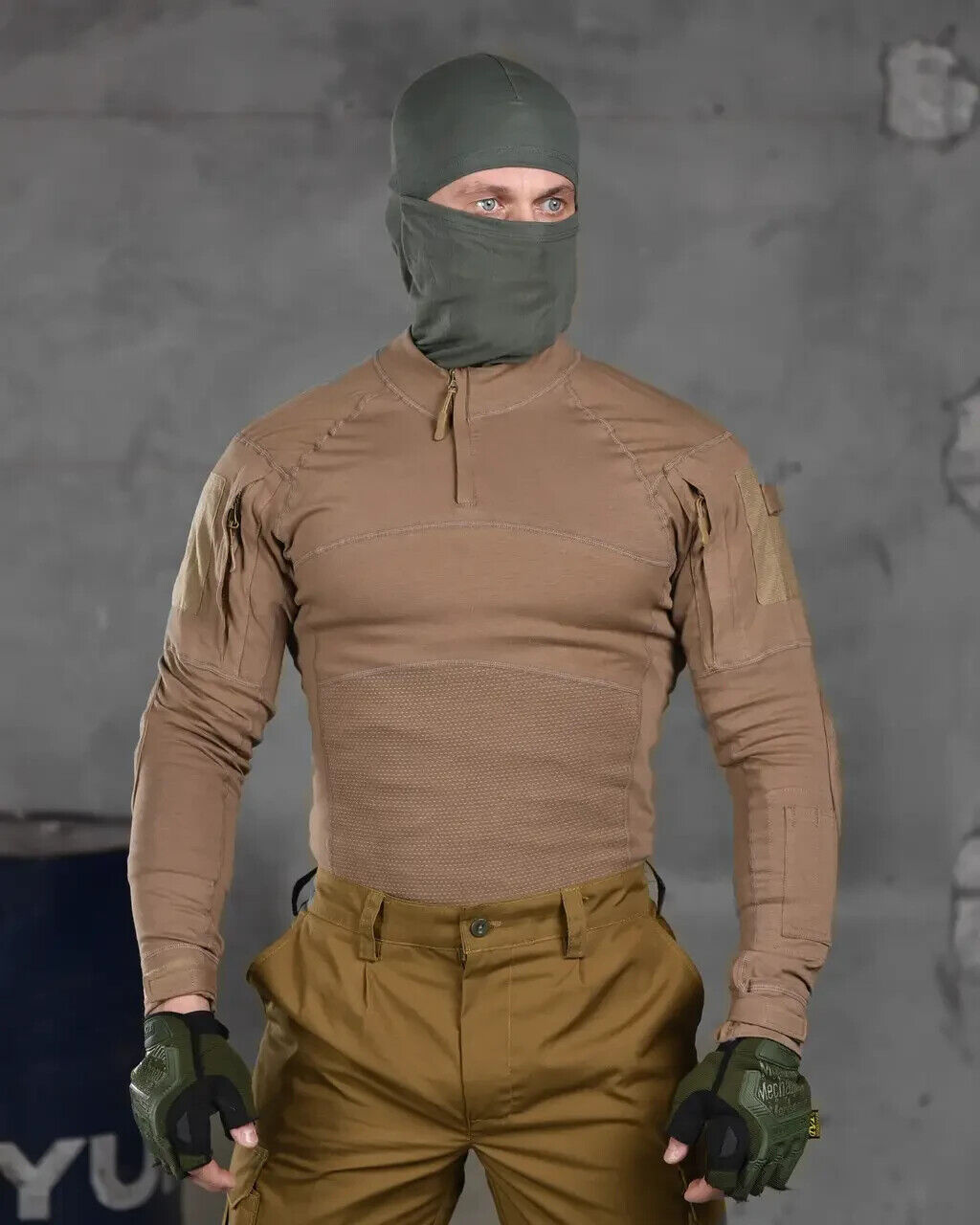 Tactical shirt ubaks olive, military combat shirt cotton, army ubaks coyote zsu