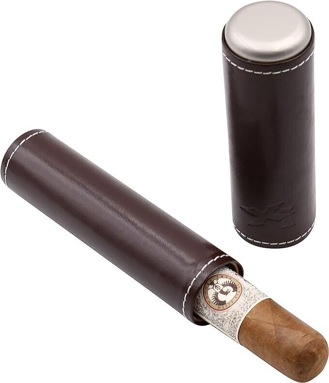 Xikar Envoy 1 Cigar Case, Cognac Color
