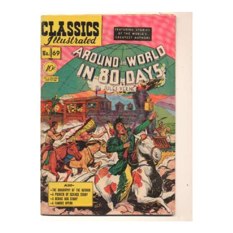Classics Illustrated (1941 series) #69 HRN #70 in VG +. Gilberton comics [a~