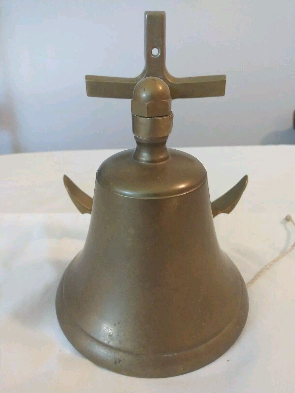 Brass Anchor Ship Bell Nautical Rope Maritime Wall Decor Perfect for Beach House