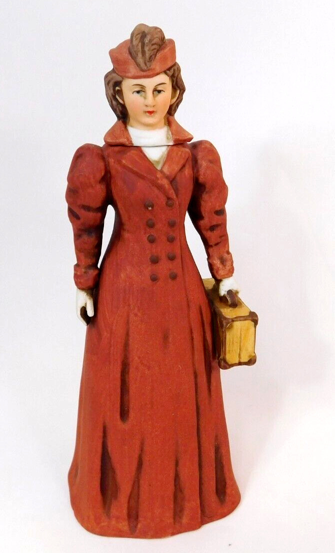 Vintage Women Fashion Figurine 1916 Style Edwardian WWI Avon Lady NAAC #2642