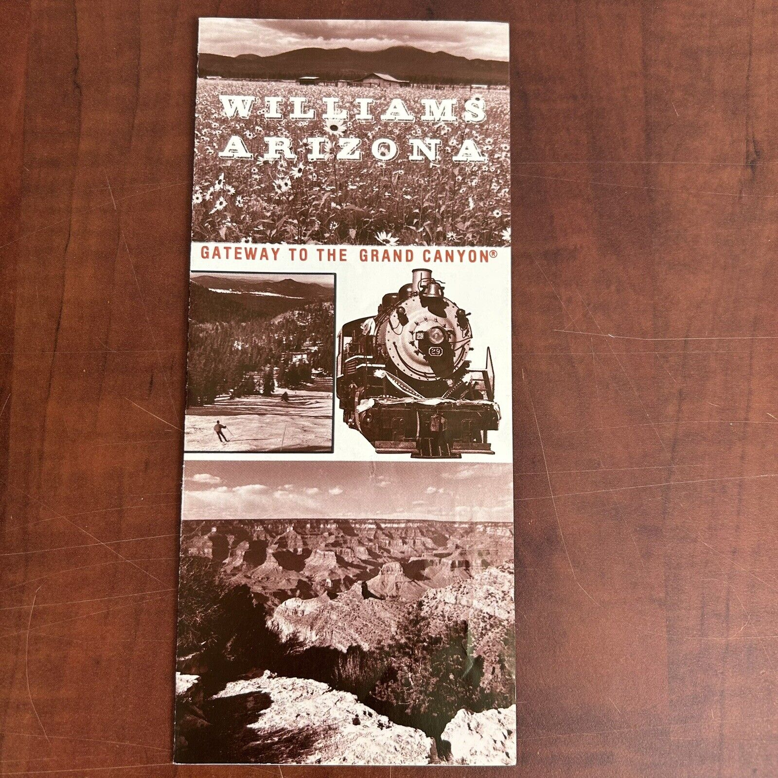 Williams Arizona The Gateway to Grand Canyon Souvenir Brochure Pamphlet Guide