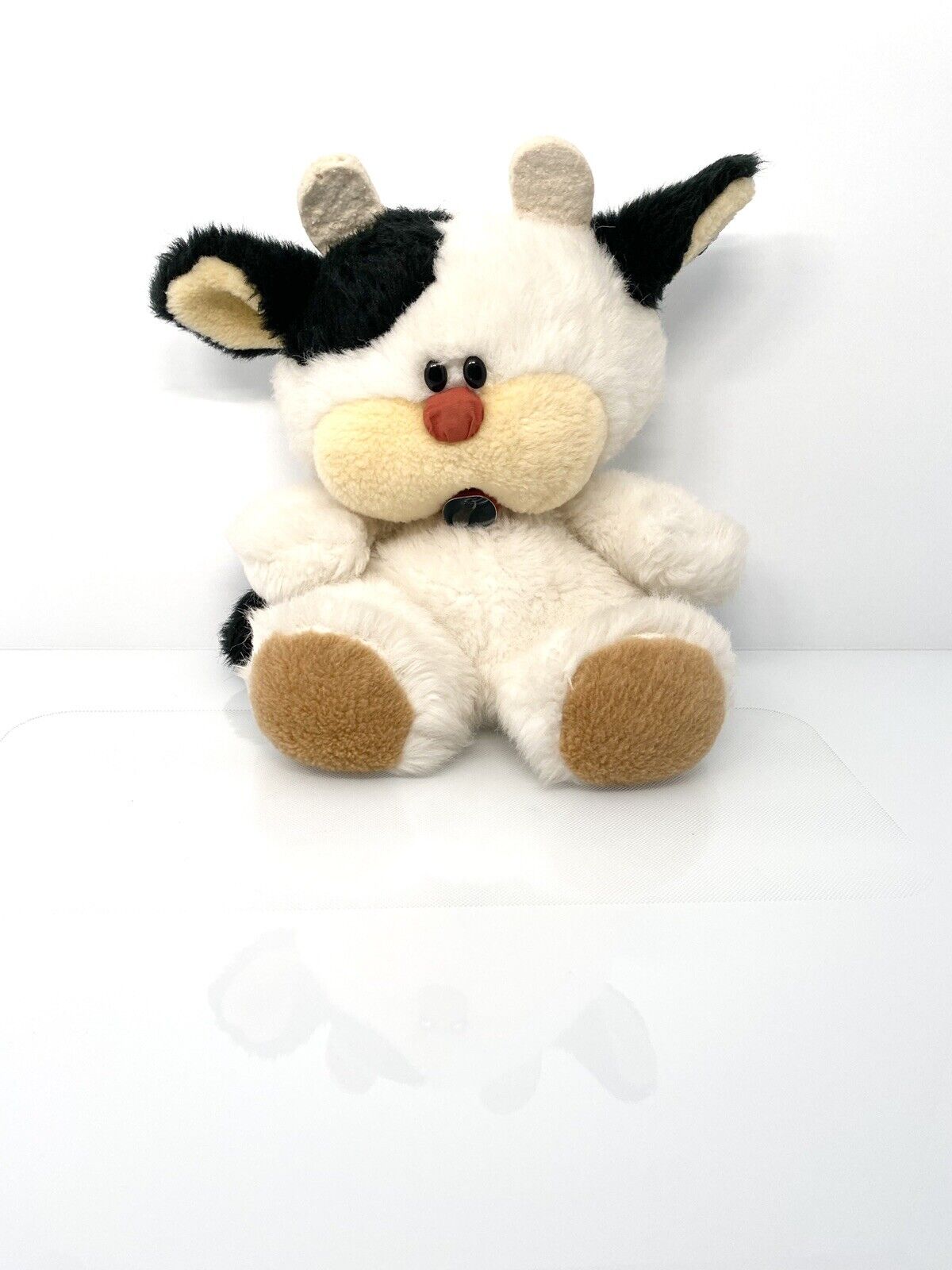 Vintage Retro Showa OIKE Moo Moo Cow Plush Animal Toy Doll Made in Japan 13”