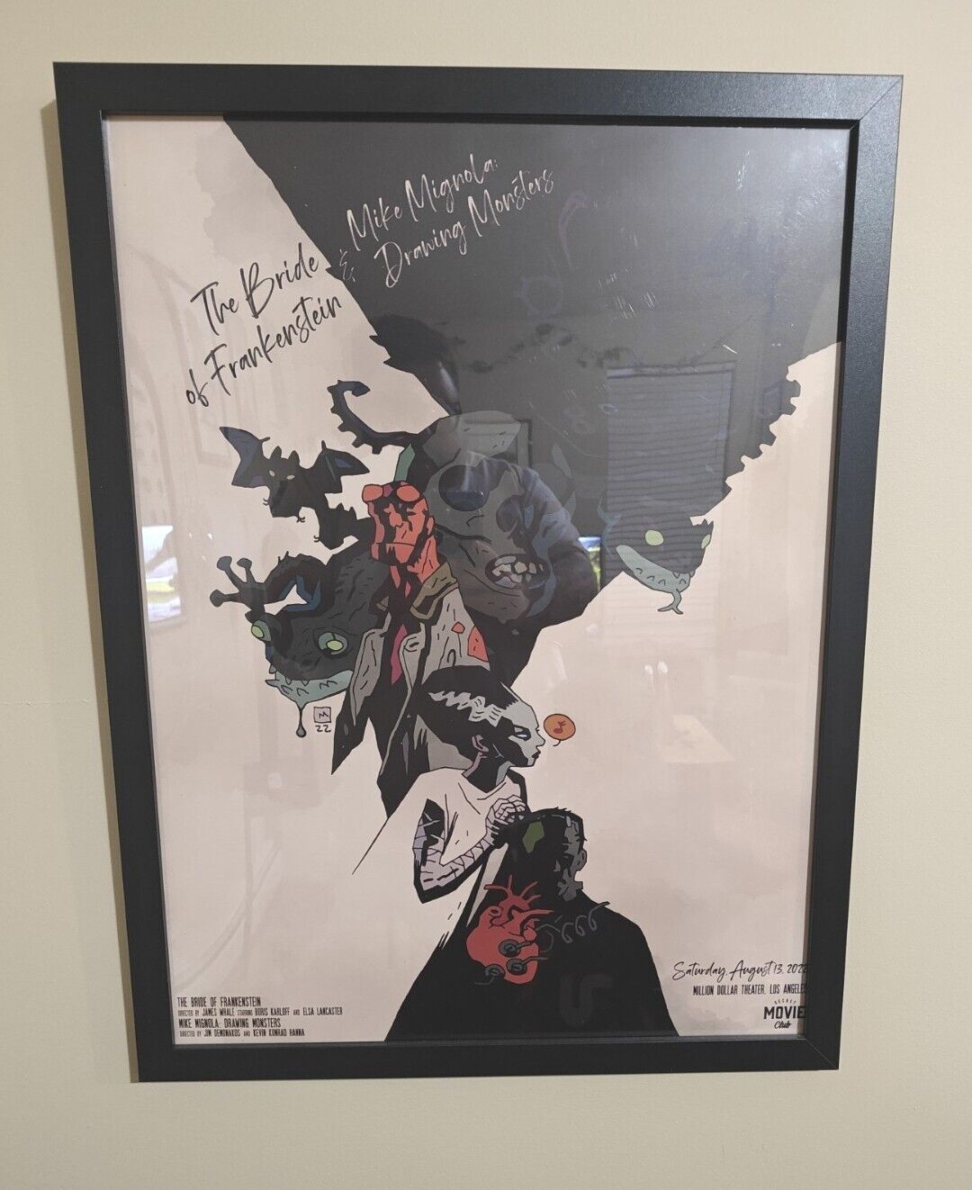 Mike Mignola Hellboy Poster  Bride of Frankenstein Drawing Monsters