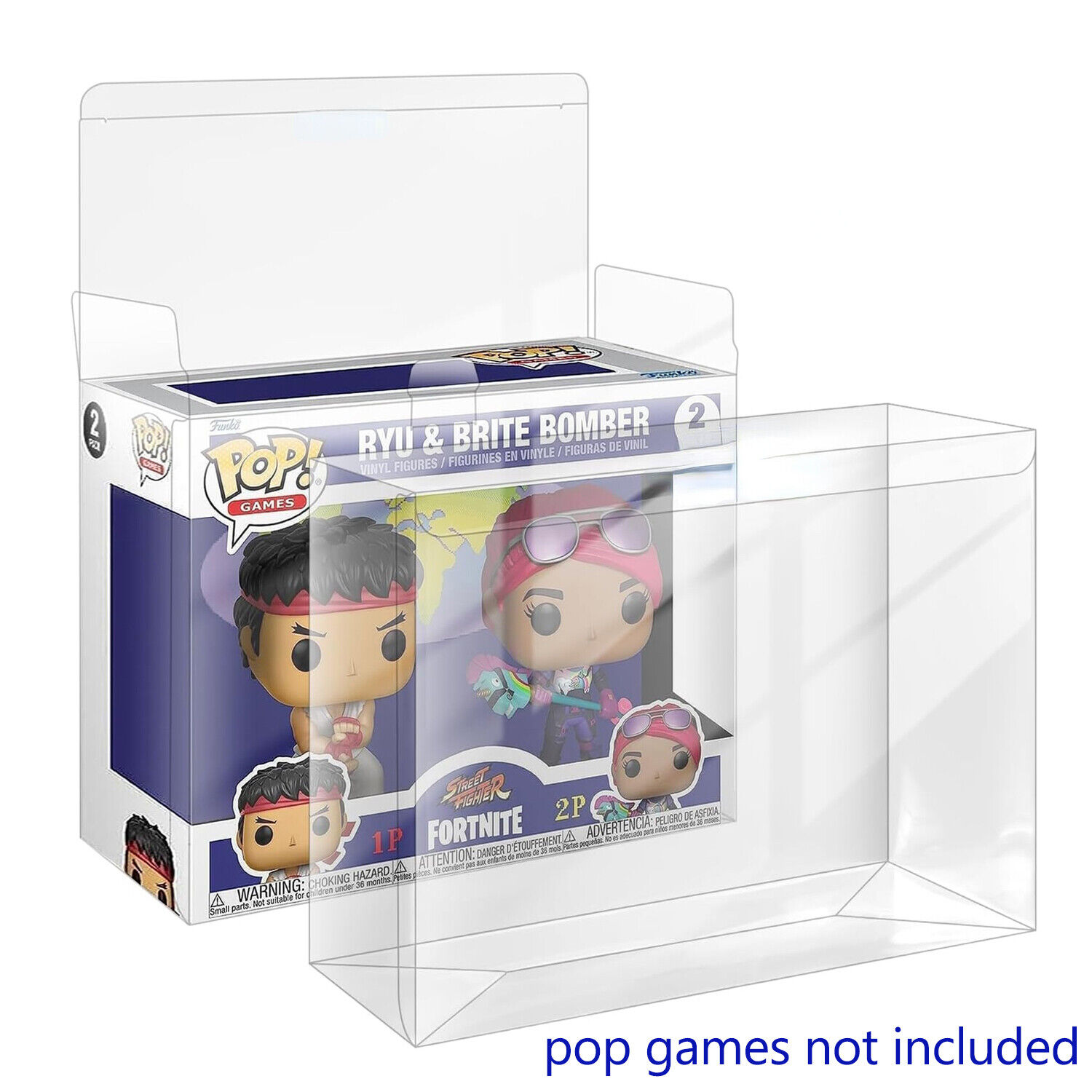 Clear Box Protector Case For Funko Pop 2 Pack Vinyl Figures Collectibles Display
