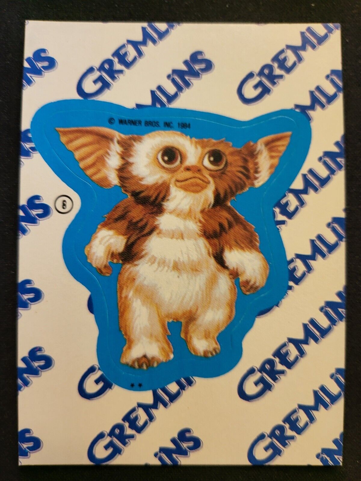 1984 Topps Gremlins GIZMO STICKER Card #8