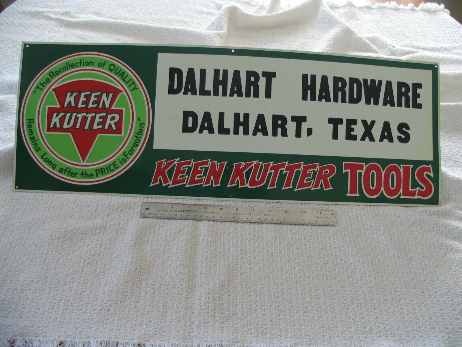 Vintage Keen Kutter Metal Advertising Sign