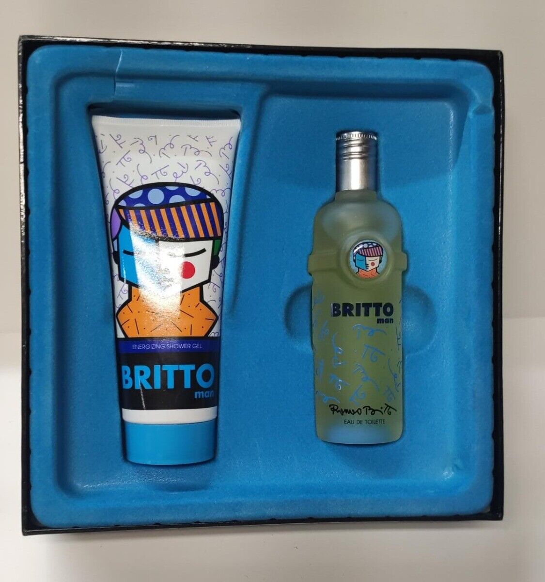 Britto By Romero Britto 2-Piece Gift Set (4.2 Oz EDT Spray + 6.7 Oz Energizin...
