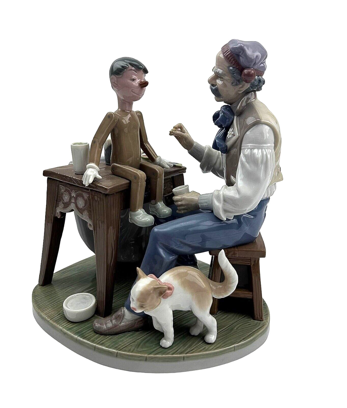 Lladro The PUPPET PAINTER Figurine Geppetto & Pinocchio 5396 Retired 2005 Spain
