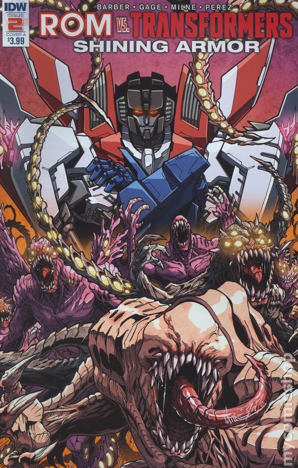 ROM vs. Transformers Shining Armor #2A NM 2017 Stock Image