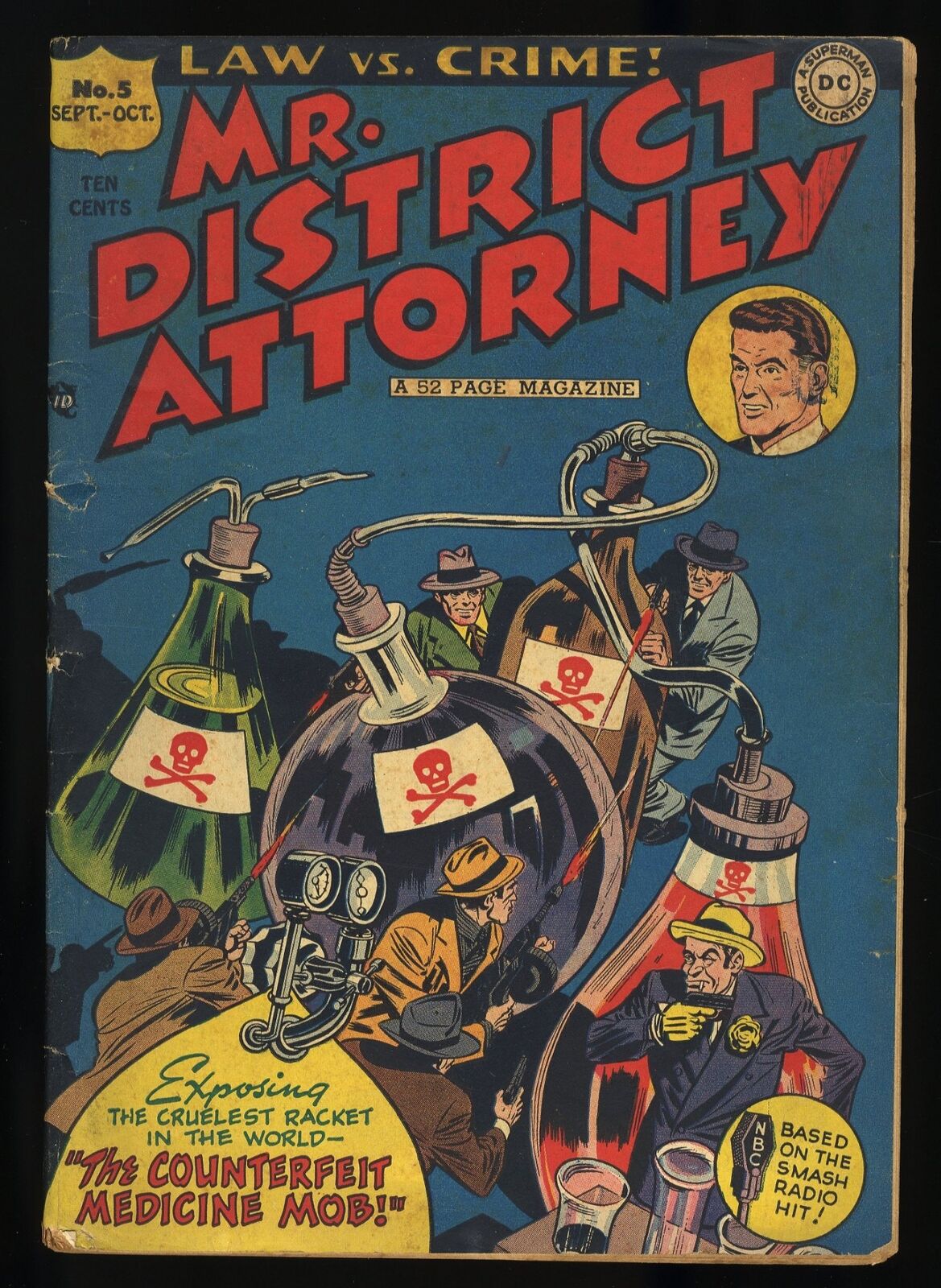 Mr. District Attorney #5 VG+ 4.5 DC Comics 1948